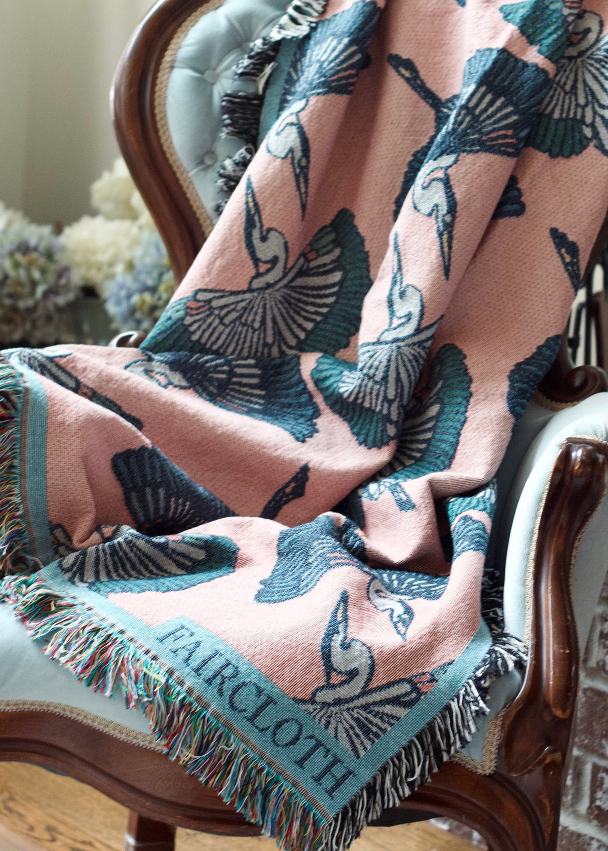 Herons in Flight Blanket by The Nashville Blanket Project - product view 3